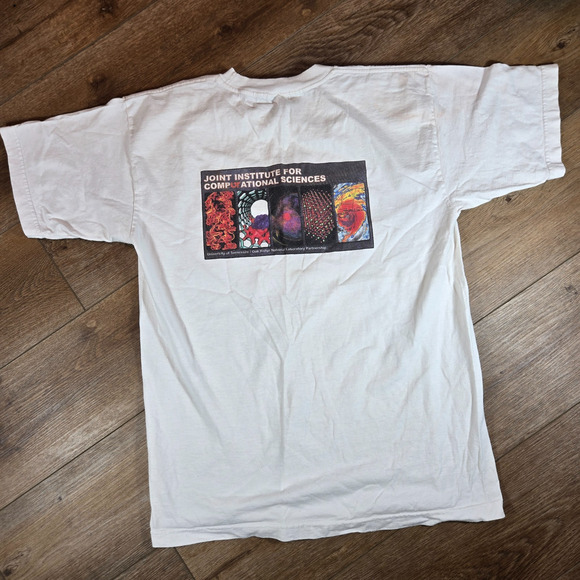 90s University of Tennessee T Shirt Mens L Vintage USA Computational Sciences - Picture 1 of 8